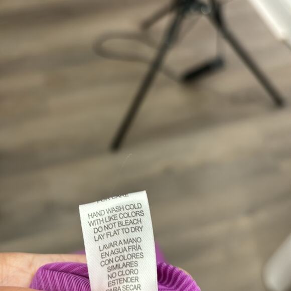 Fashion Nova Purple Ribbed Tank Dress Spaghetti Straps and Shelf Bra Size LG - Picture 7 of 8